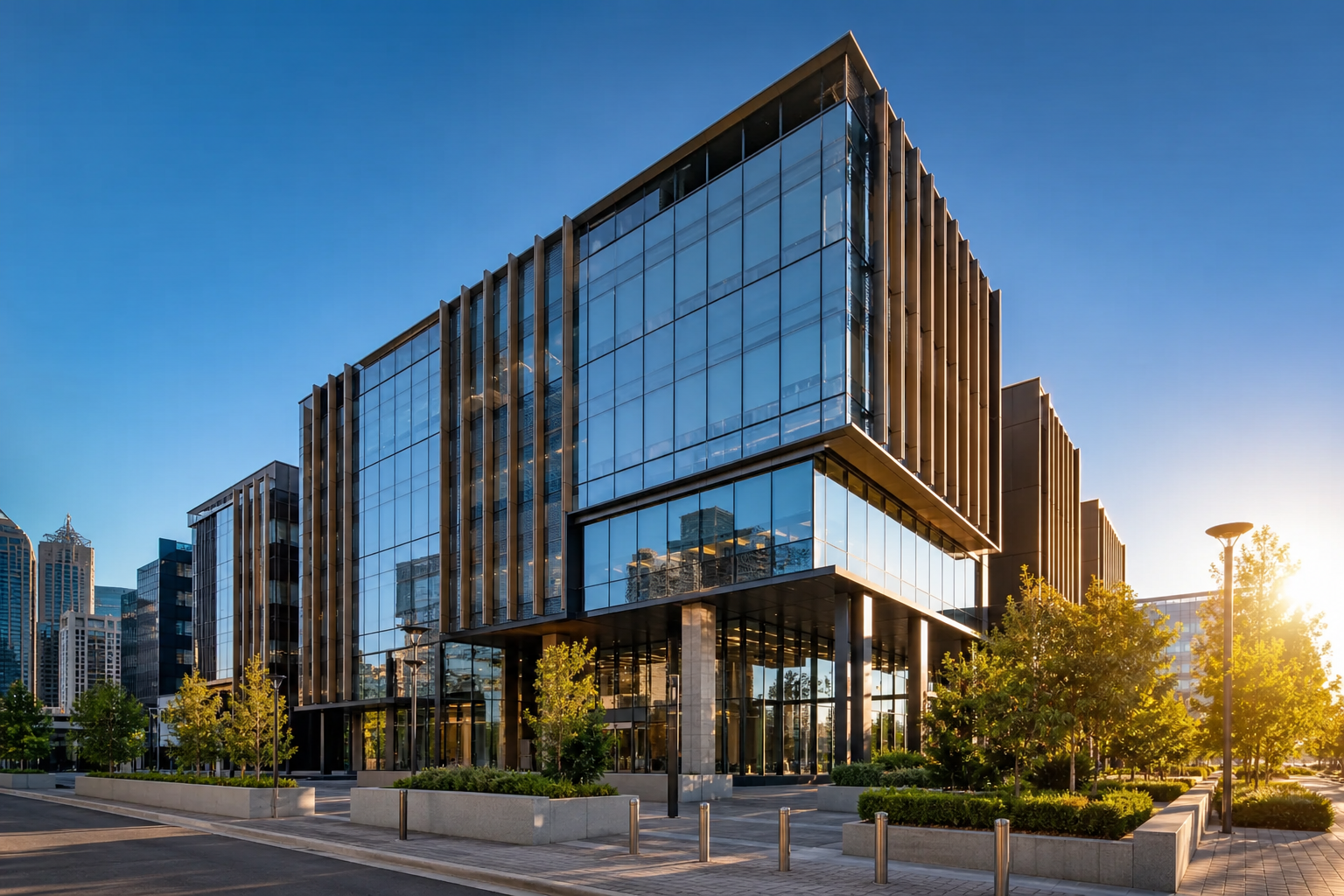 Modern commercial building attractive to fibre-ready tenants